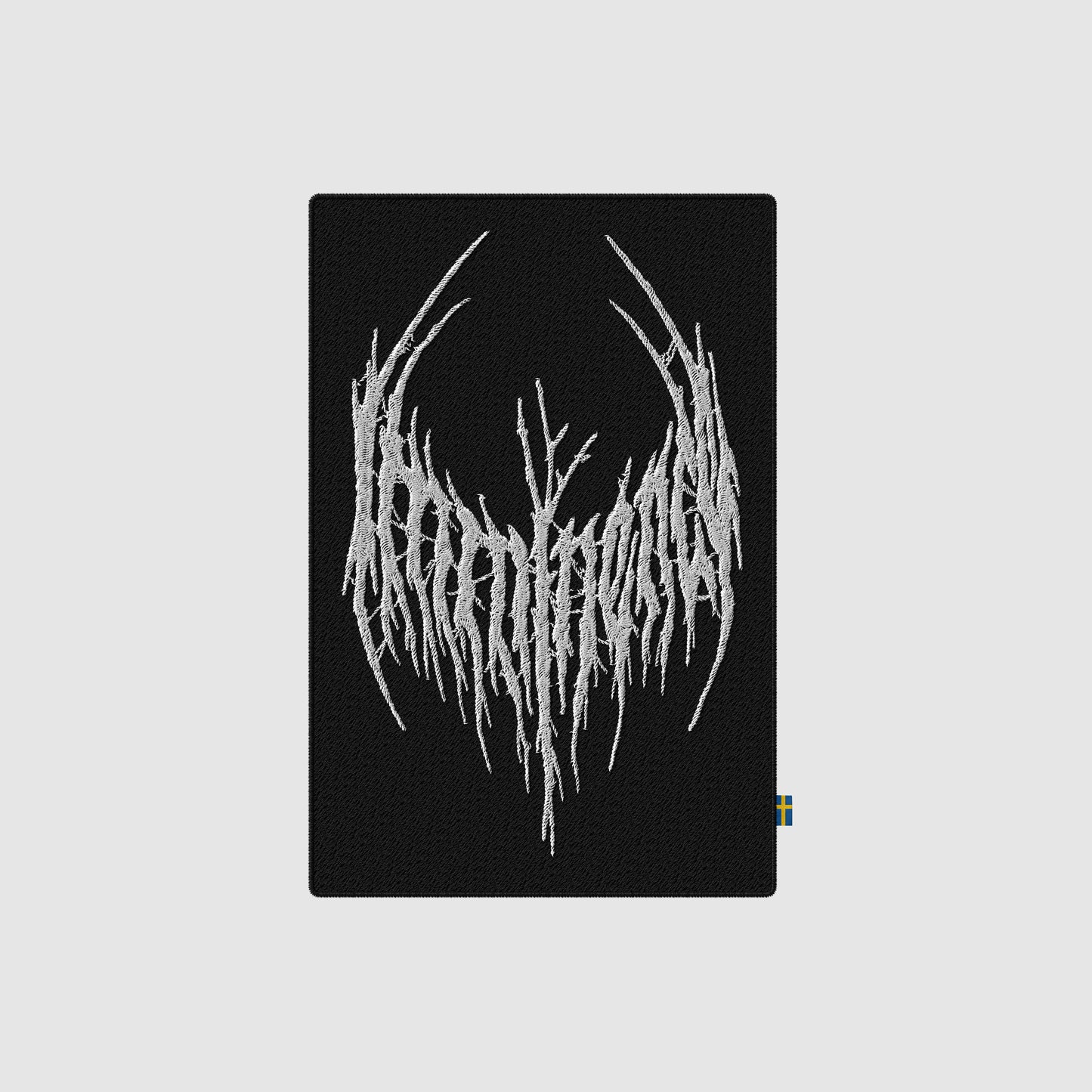 Black Metal Logo Patch