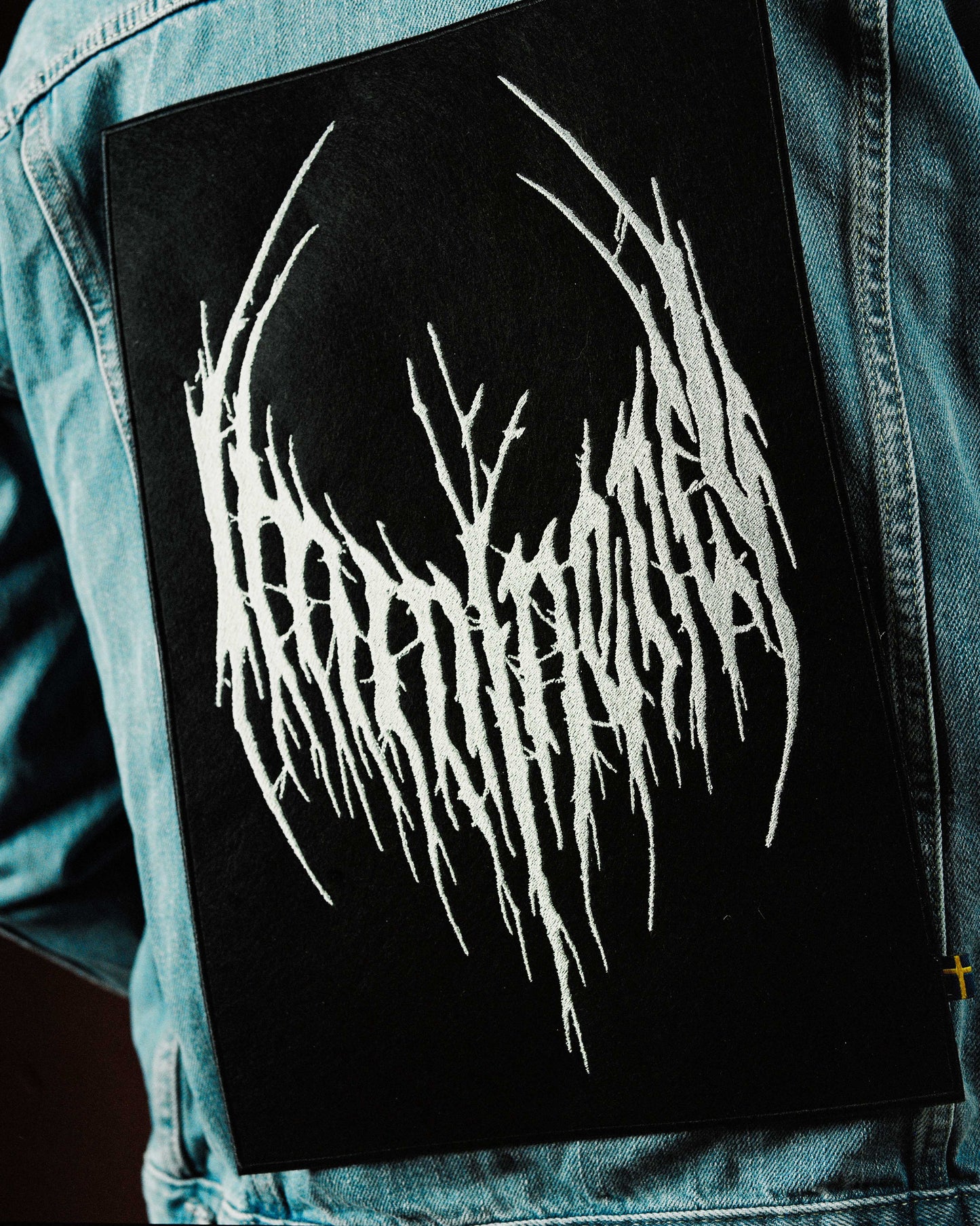 Black Metal Logo Patch