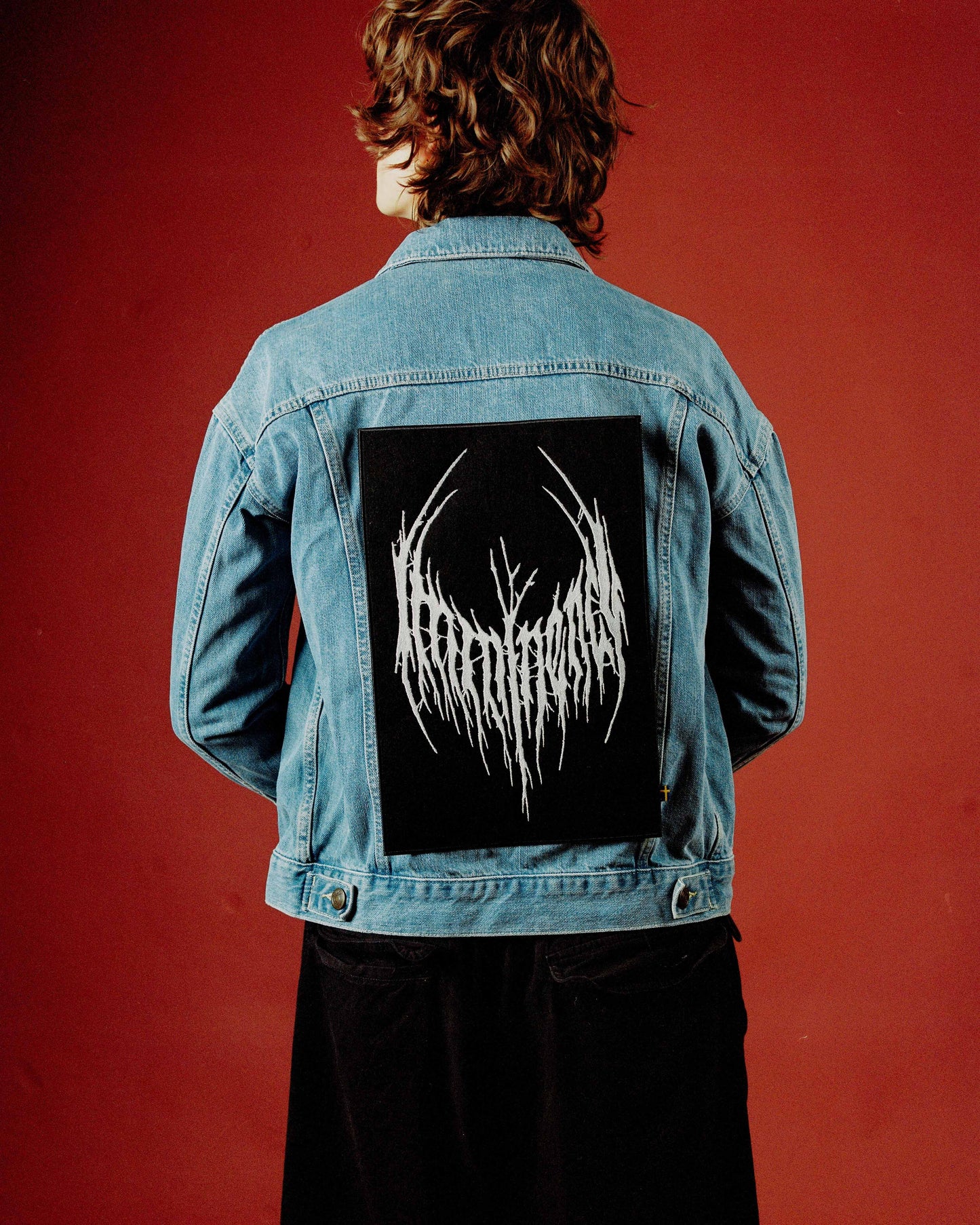 Black Metal Logo Patch