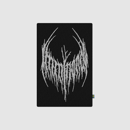 Black Metal Logo Patch